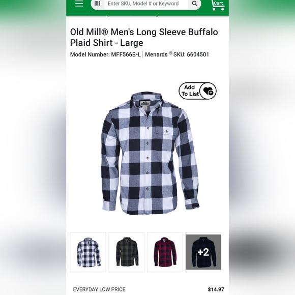 Old Mill Plaid Flannel - Picture 2 of 5